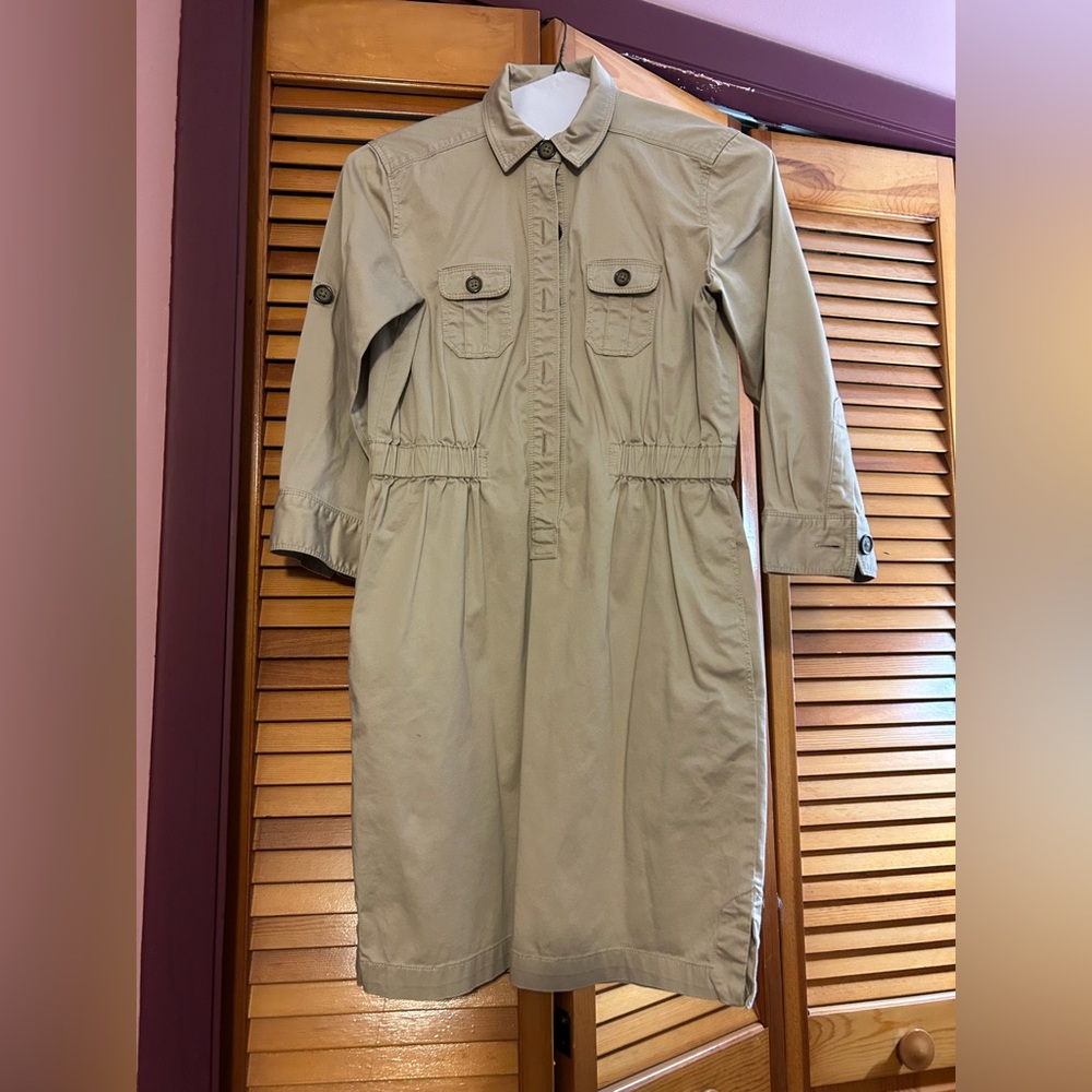 Loft petite tan dress